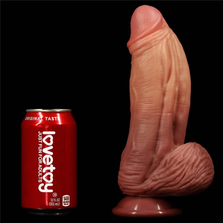 Dildo Clasic Cu Ventuza Nature Cock, Natural, 24.5 Cm 7