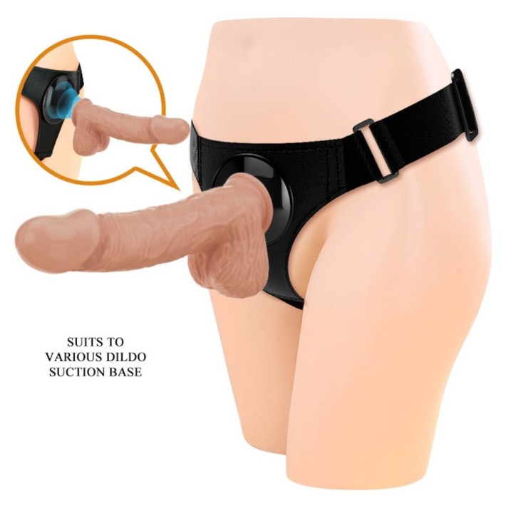 Ham Strap-on Universal + Dildo Jerry Harness Briefs, Natural, 19 Cm 6