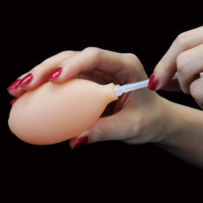 Dildo Clasic Cu Functie Ejaculare, Natural, 20 Cm 3