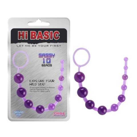 Chisa Novelties, Bile Anale Sassy 10, Mov, pasiune.ro