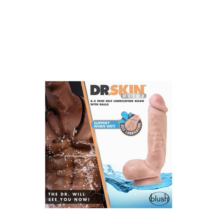 Dildo Realistic Auto-lubrifiant Dr. Skin, Natural, 21.5 Cm 4