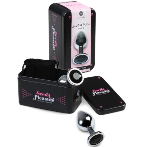 dop, Plug Anal Metal Negru S, pasiune.ro