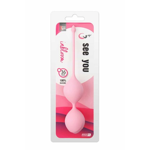 Bile vaginale, See You In Bloom Duo Balls 36 Mm Pink, pasiune.ro