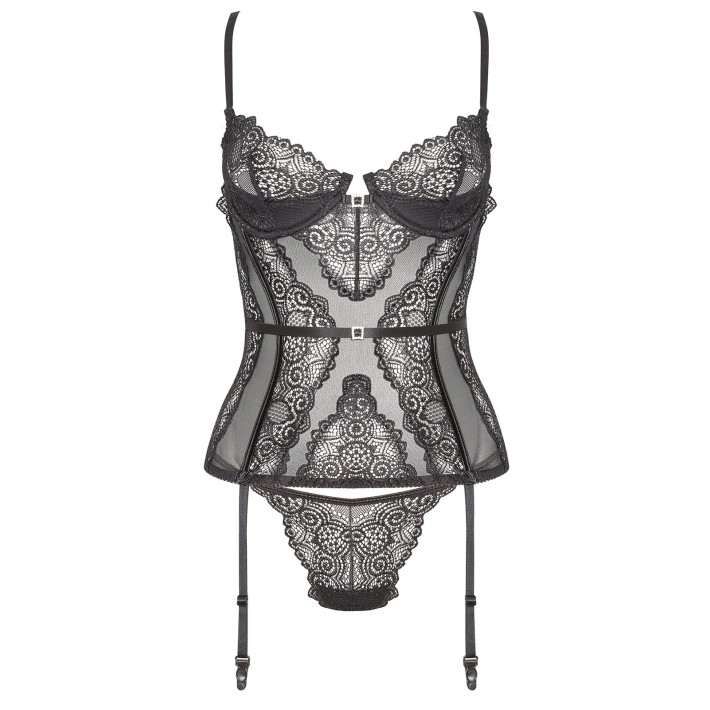 Corset Sexy Ravenna Corset - Negru L/xl, S/m 16