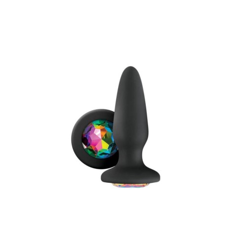 dop, Dop Anal Cu Bijuterie Glams, Rainbow, 10 Cm, pasiune.ro