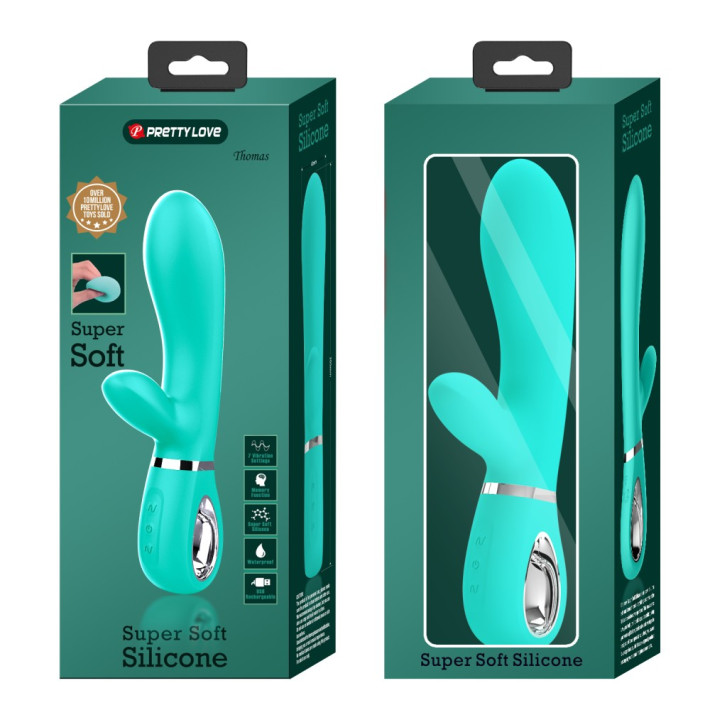 Vibrator Rabbit Thomas, Verde, 20.5 Cm 5