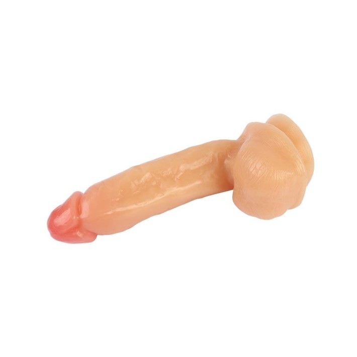 Dildo Clasic Cu Ventuza Real Beats Dong, Natural, 22 Cm 5