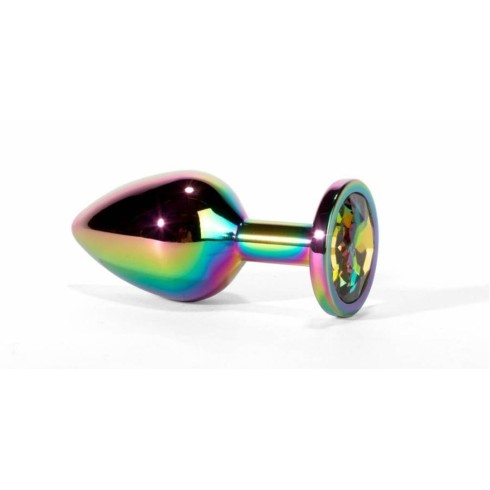 dop, Dop Anal Cu Bijuterie Secret Shine Metal S, Multicolor, 7 Cm, pasiune.ro