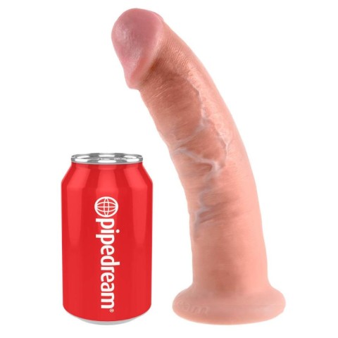 Pipedream - King Cock, Dildo Realistic Cu Ventuza King Cock, Natural, 22.9 Cm, pasiune.ro