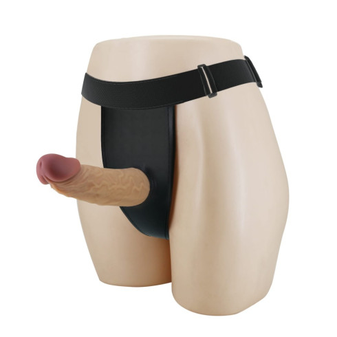 ou, Strap-on Cu Dildo Houston, Natural, 17.5 Cm, pasiune.ro