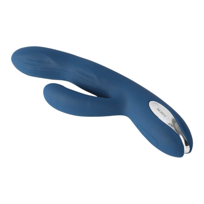 Vibrator Rabbit Aylin, Albastru, 21.5 Cm 3