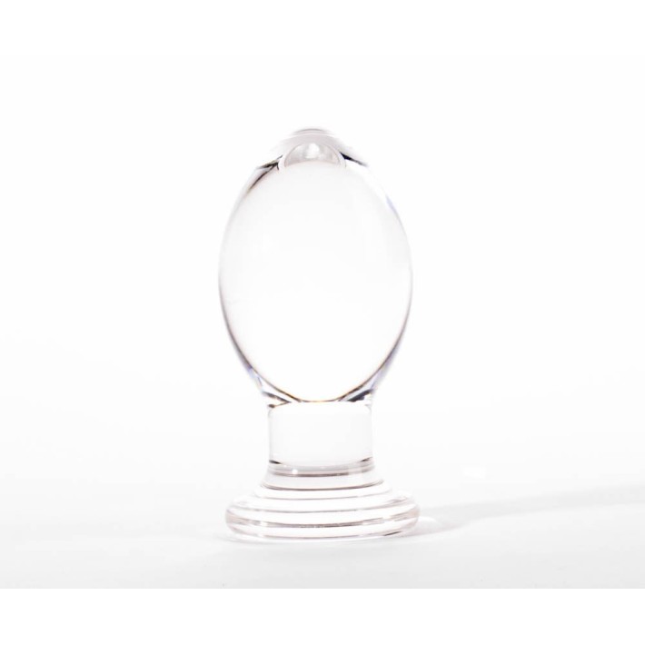 Dop Anal Gender X Crystal Ball, Transparent + Negru, 10 Cm 2
