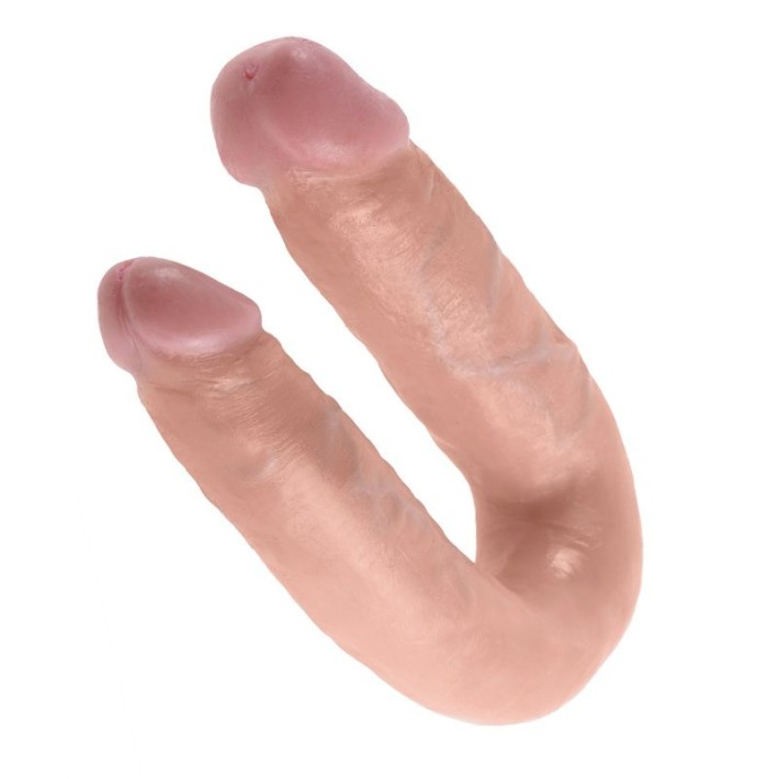 Dildo Dublu King Cock Medium, Natural, 34.5 Cm 2