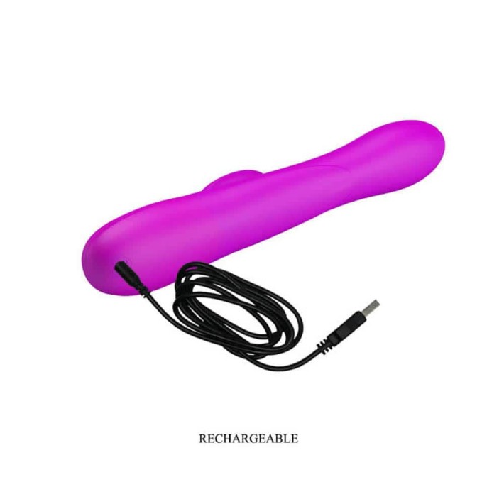 Vibrator Rabbit Gonflabil Douglas, Violet, 25 Cm 6