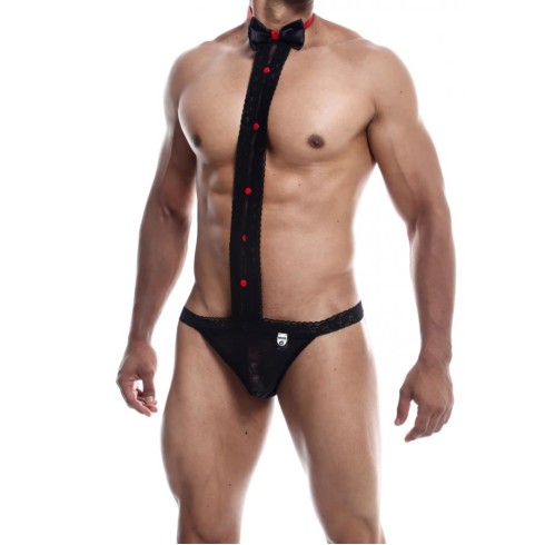 costum, Costum Sexy Din Dantela Mob Tuxedo, pasiune.ro