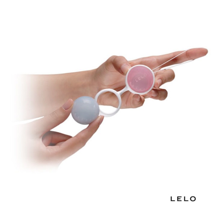 Bile Vaginale Kegel Lelo Luna, Roz/gri, 4 Buc. 3
