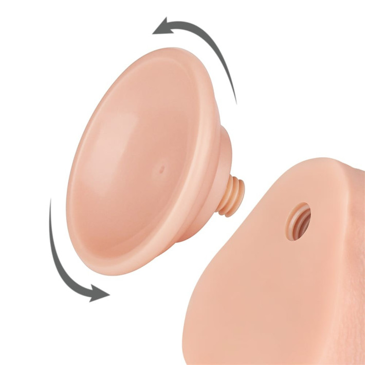 Dildo Realistic Sliding Skin Dual Layer I, Natural, 21.5 Cm 3