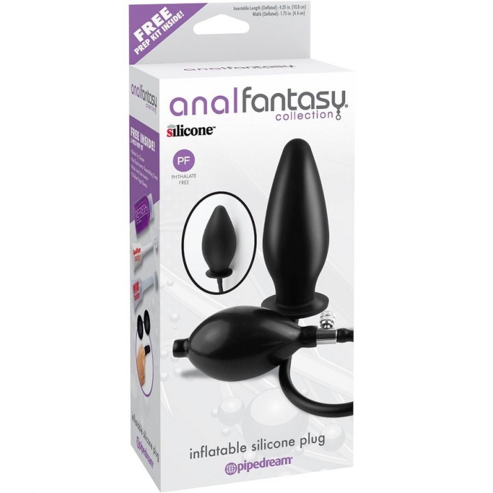 Dop Anal Gonflabil, Negru, 11 Cm 3
