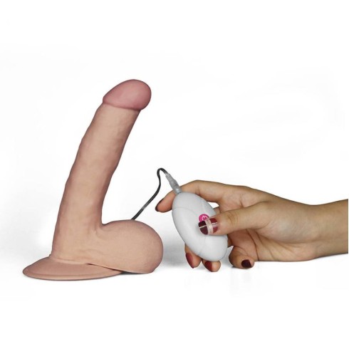 lovetoy, Vibrator Realistic The Ultra Soft Dude, Natural, 17 Cm, pasiune.ro