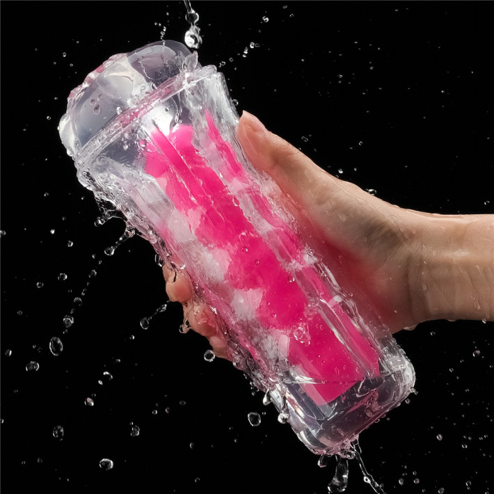 Masturbator Fantezie Fosforescent Lumino Play, Roz, 21.5 Cm 7
