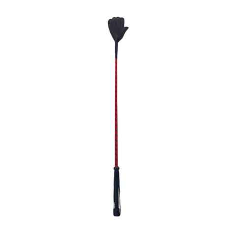 Devil Sticks, Cravasa Din Piele, Negru + Rosu, 66 Cm, pasiune.ro