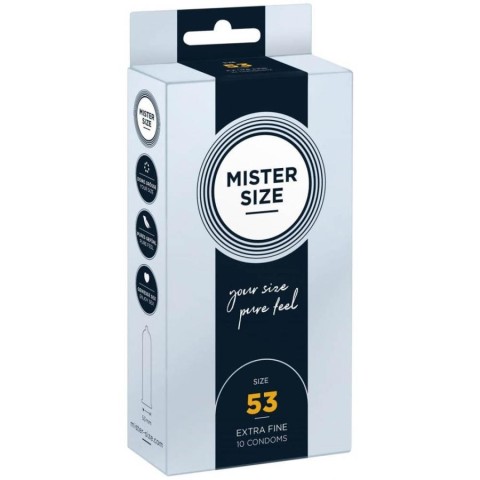 Mister Size, Mister Size 53 Mm Condoms 10 Pieces, pasiune.ro
