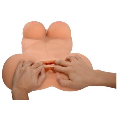 Mistress, Masturbator 2-in-1 Vagin + Anus Oriental Carrie Half Body Sex Doll, pasiune.ro