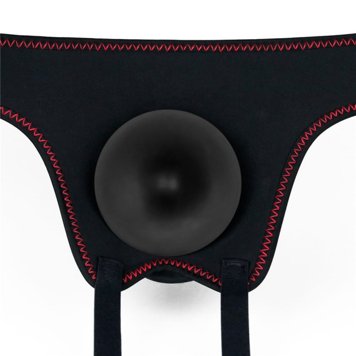 Set Ham Strap-on Si Dildo Cu Vibratii Easy Strapon, Negru, 19 Cm 12