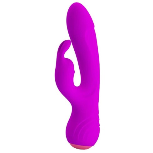 stimulator, Vibrator Rabbit Broderick, Violet, 18 Cm, pasiune.ro
