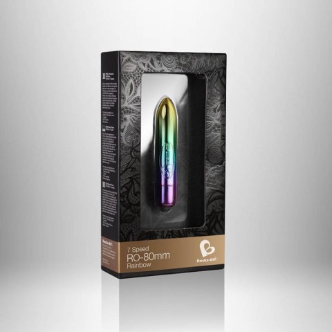 Vibratoare Clasice, Glont Vibrator Ro-80mm Rainbow, pasiune.ro