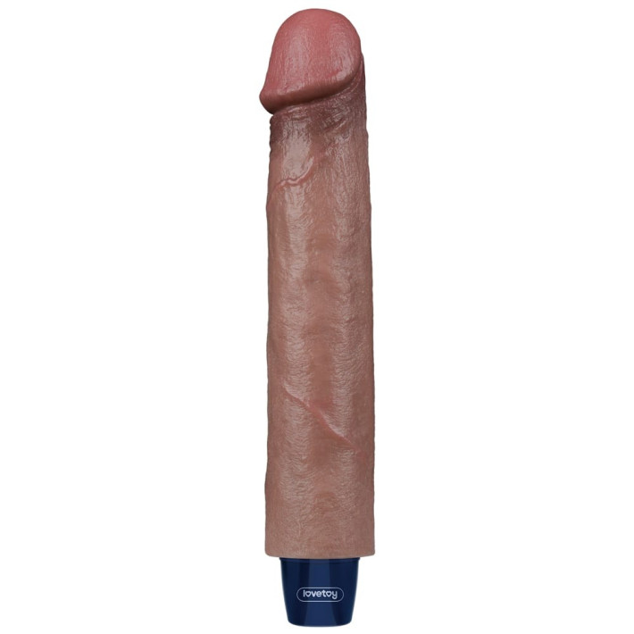 Vibrator Reincarcabil Real Softee, Brun Deschis, 22.5 Cm 5