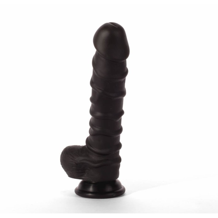 Dildo Realistic Colours Pleasure, Negru, 21.5 Cm 4