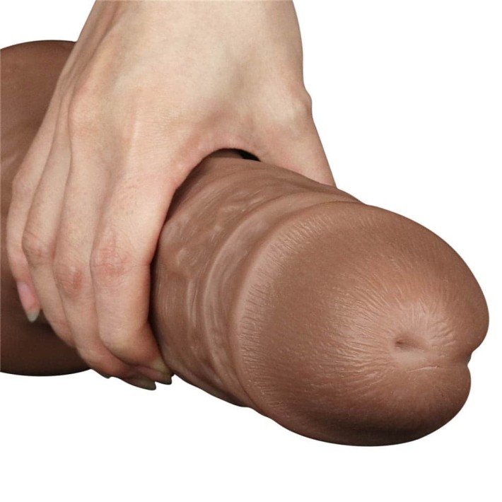 Dildo Realistic Extra-gros Chubby, Brun, 26.5 Cm 3