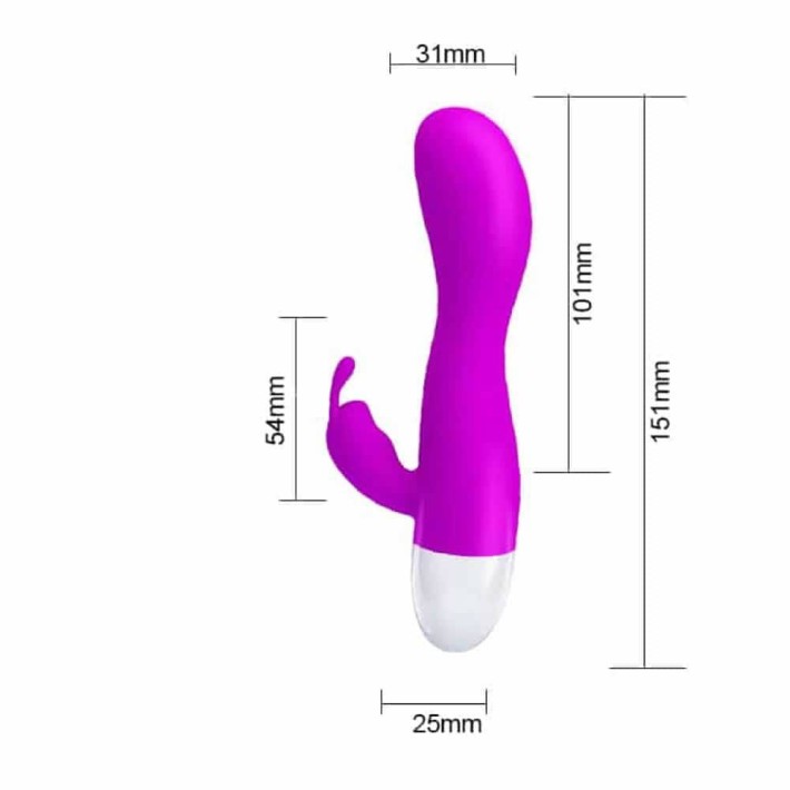 Vibrator Rabbit Kyle, Violet, 15 Cm 4