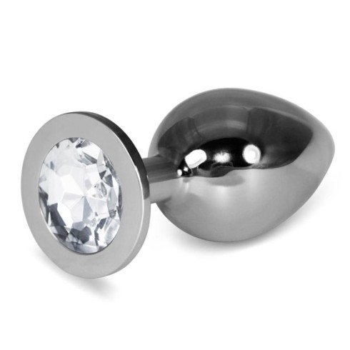 anal, Dop Anal Rosebud Classic Metal Large Argintiu, pasiune.ro