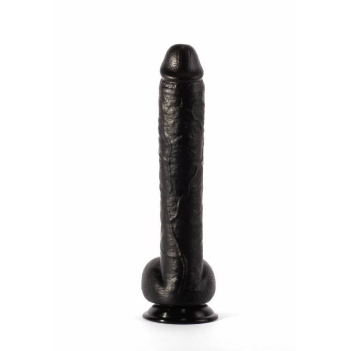 Dildo Realistic Cu Ventuza Louis, Negru, 31.5 Cm 4