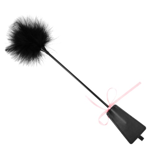 Kink, Cravasa Cu Puf Si Funda Roz Kink Neagra 49 Cm, pasiune.ro
