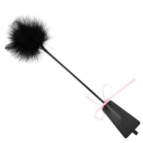 fund, Cravasa Cu Puf Si Funda Roz Kink Neagra 49 Cm, pasiune.ro