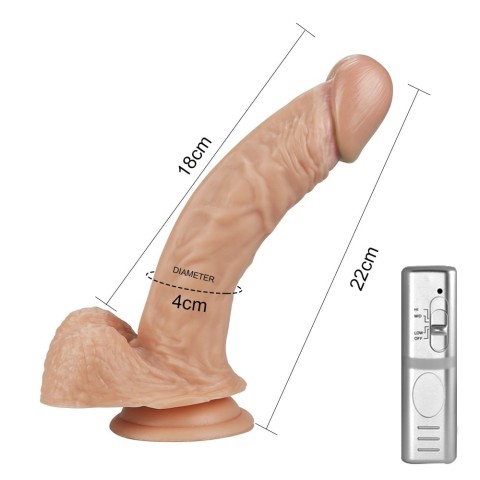 Vibratoare, Vibrator Realistic Cu Ventuza Real Extreme Dildo, Natural, 21.5 Cm, pasiune.ro