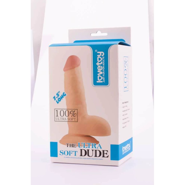Dildo Clasic The Ultra Soft Dude, Natural, 19 Cm 5
