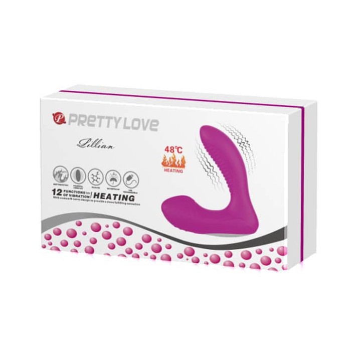 Stimulator Prostata Cu Functie Incalzire Lillian, Violet, 12 Cm 6