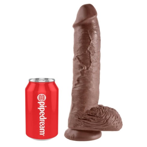 pvc, Dildo Clasic Cu Ventuza King Cock, Bronz, 25.4 Cm, pasiune.ro