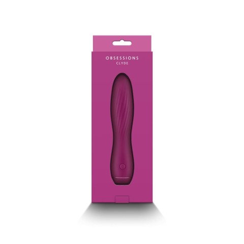 Vibratoare Clasice, Vibrator Clasic Obsession Clyde, Roz Inchis, 17 Cm, pasiune.ro