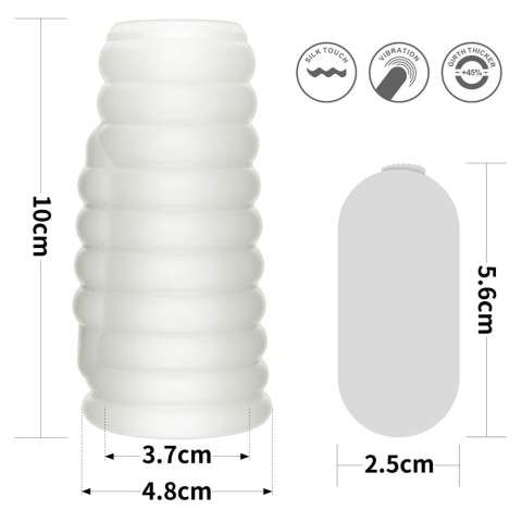 Inele Penis Cu Vibratii, Inel / Manson Penis Cu Vibratii Vibrating Spiral Knights Ring, Alb, pasiune.ro