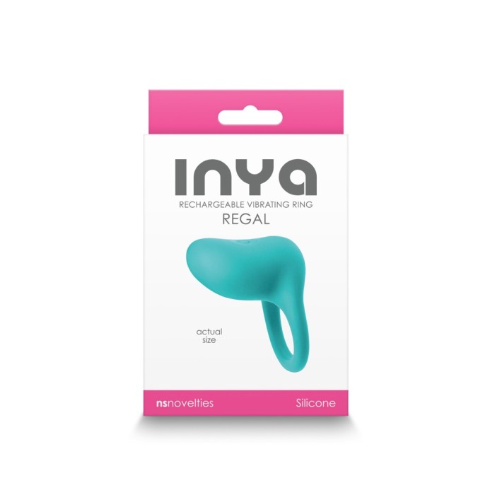 Inel Penis Cu Vibratii Inya Regal, Turcoaz 2