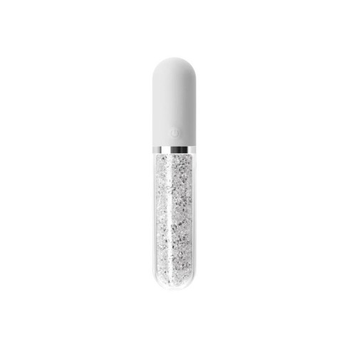 bila, Vibrator Clasic Stardust Charm, Alb, 16.5 Cm, pasiune.ro