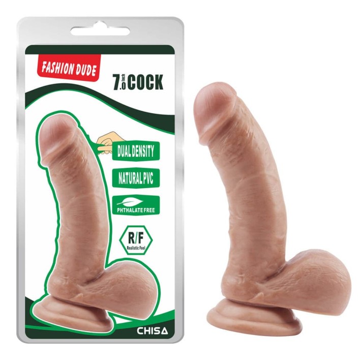 Dildo Clasic Fashion Dude, Natural, 17.7 Cm 2