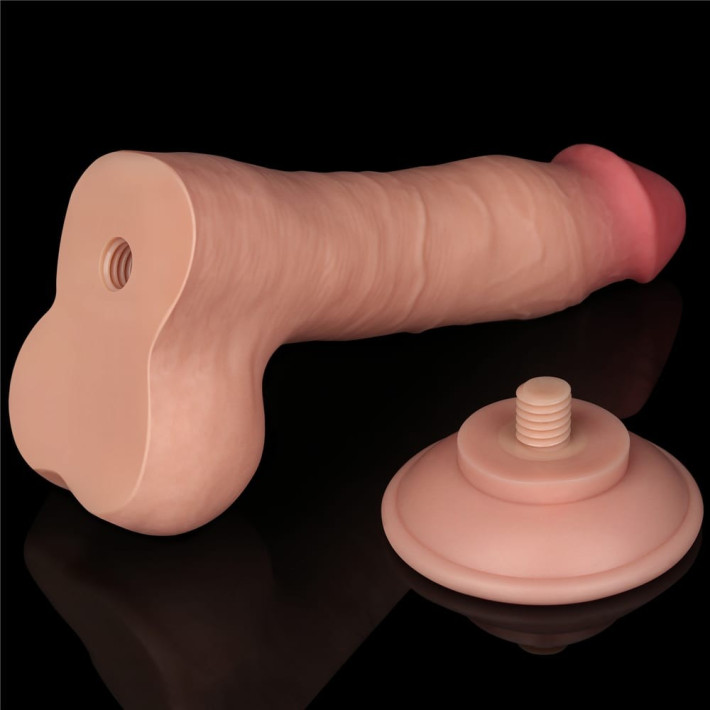 Dildo Realistic Sliding Skin Dual Layer I, Natural, 20 Cm 10