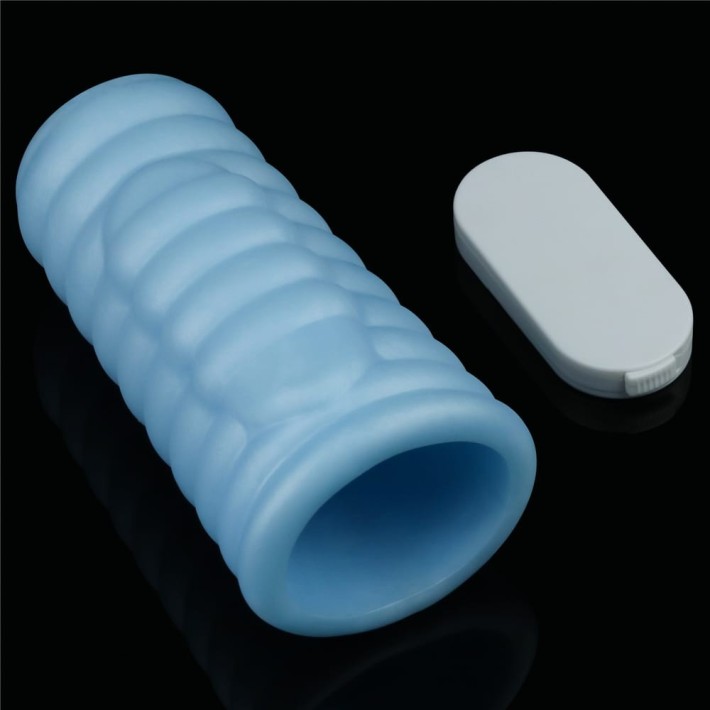 Inel / Manson Penis Cu Vibratii Wave Knights, Albastru 2