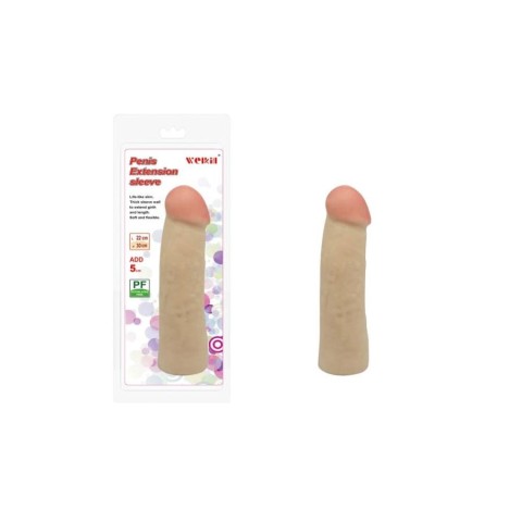 Charmly Toy, Extensie/manson Penis Extension Sleeve No. 1, Natural, 21.5 Cm, pasiune.ro